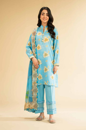 Nishat Linen 2 Piece - Digital Printed Embroidered Suit - 42501737 Online Shopping